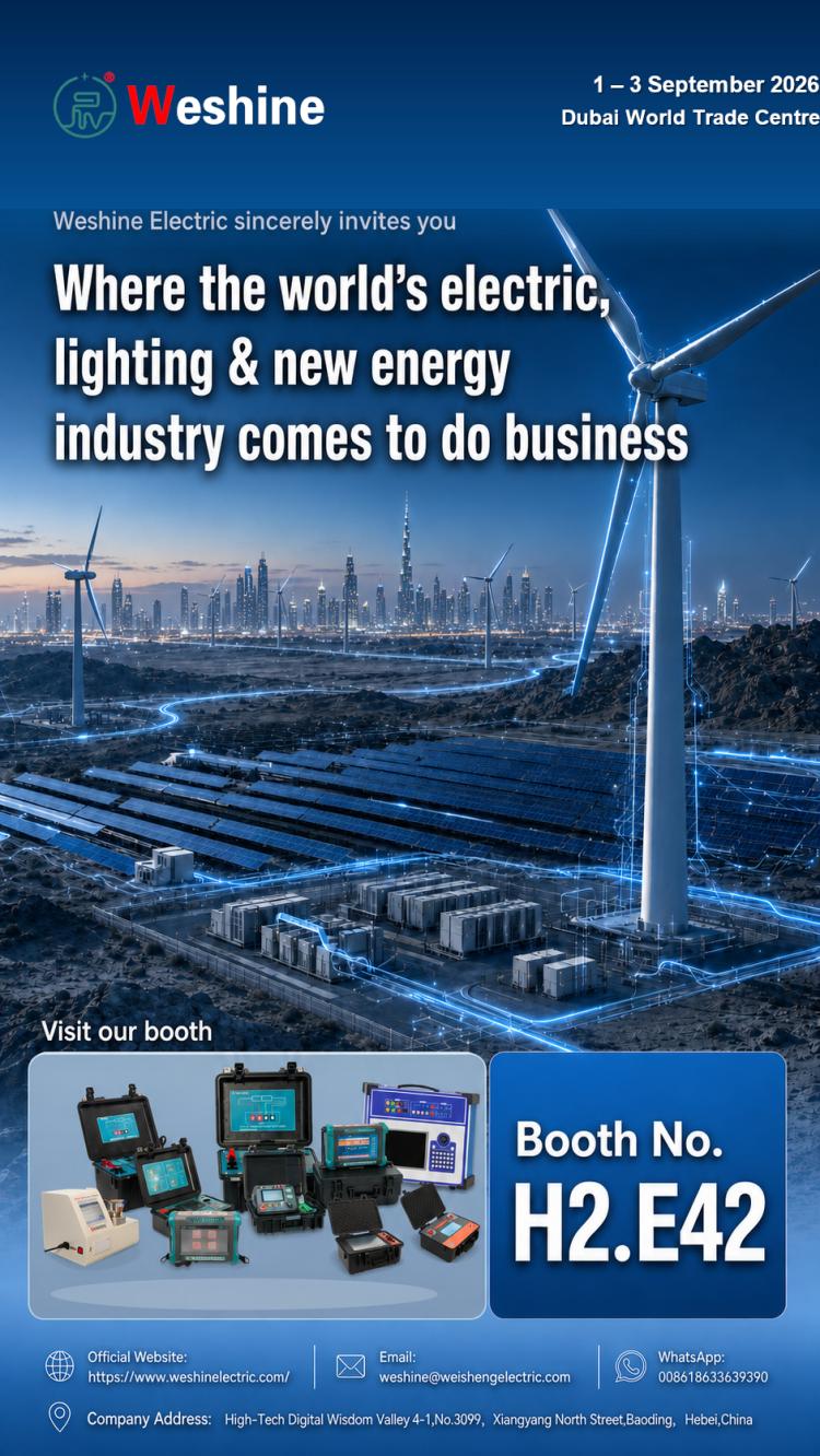 Weshine Electric Magpapakita Sa Middle East Energy 2026 Sa Dubai